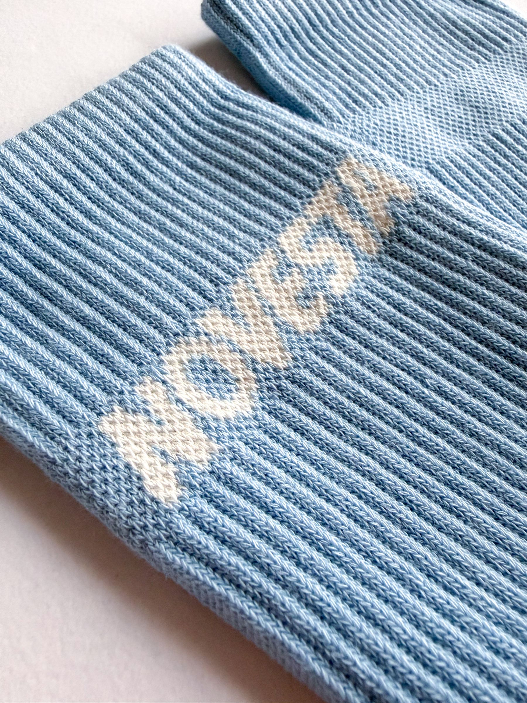 Picture of Buffet x Novesta Rib logo socks blue