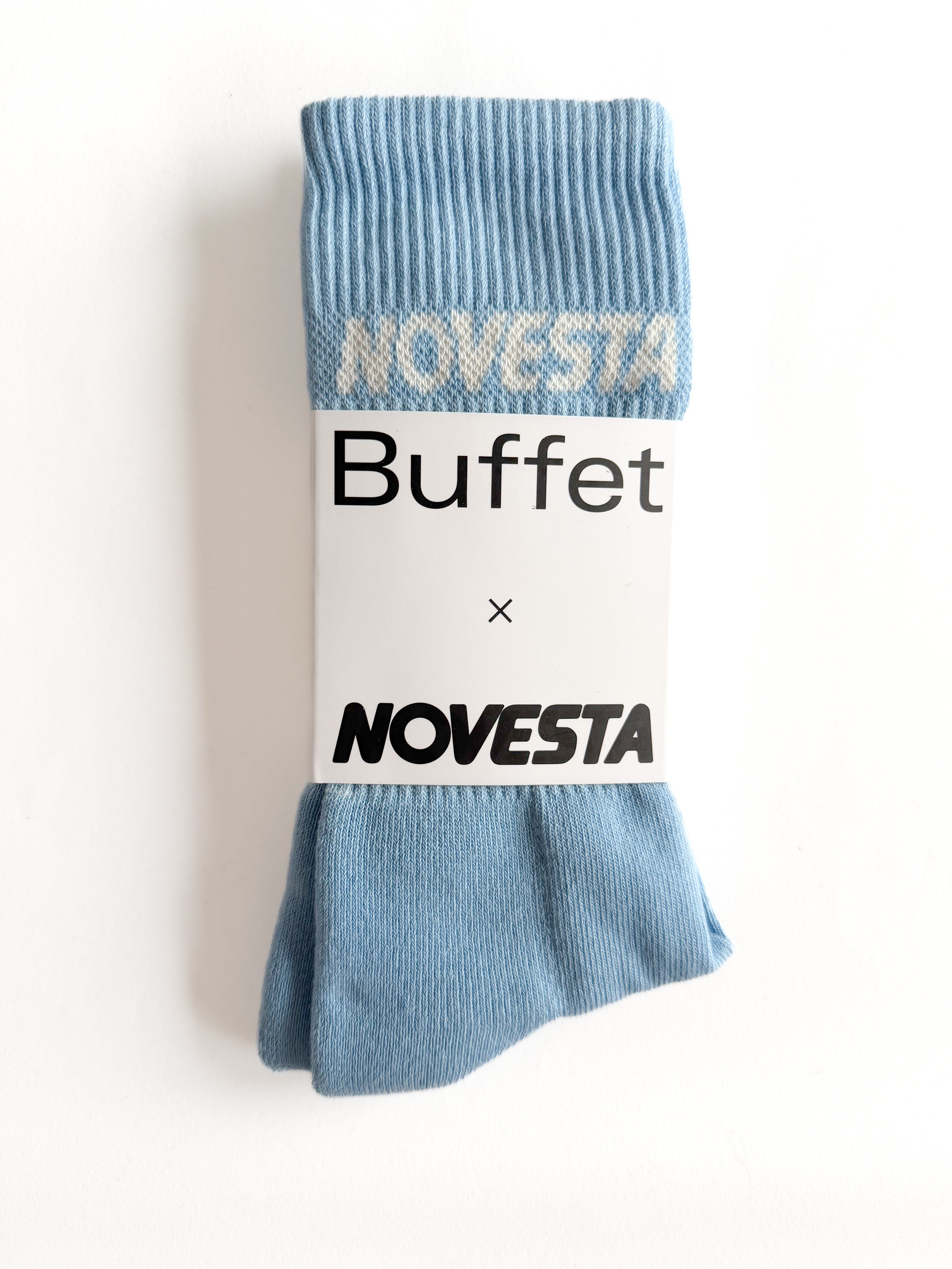 Picture of Buffet x Novesta Rib logo socks blue