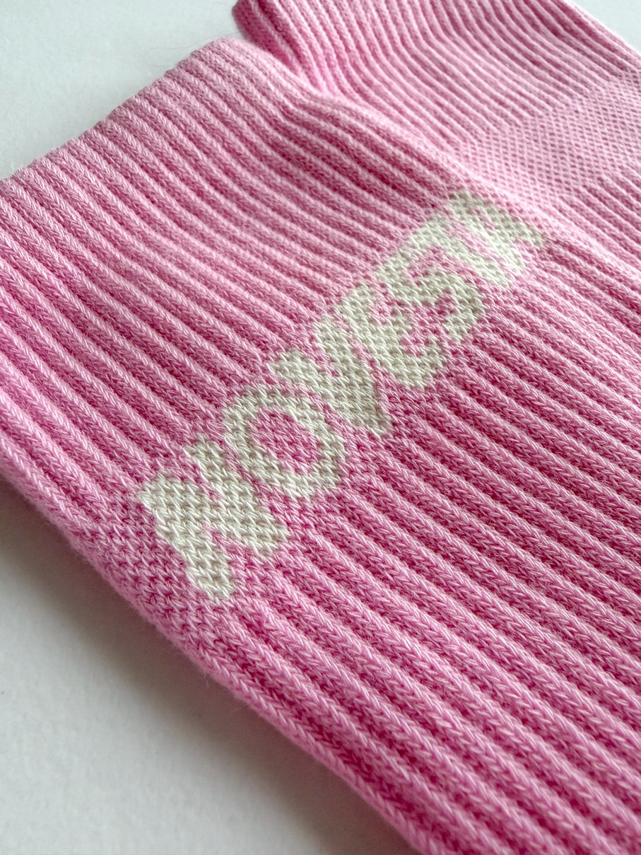 Picture of Buffet x Novesta Rib logo socks pink